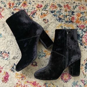 Urban outfitters velvet booties